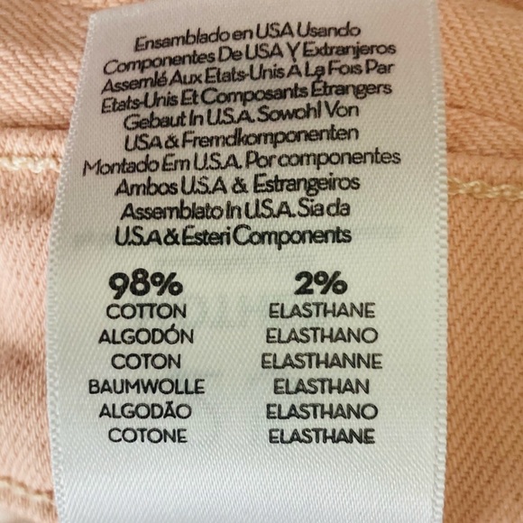 NWT Mother Insider Hover jeans in peach parfait color. Slight flare leg. Size 25 - Picture 9 of 11